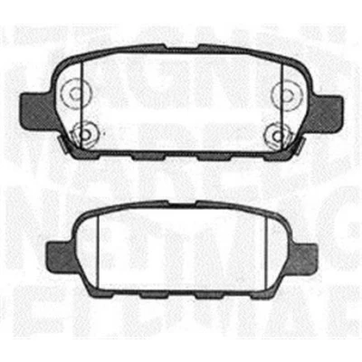 Imagem de MAGNETI MARELLI 363916060473 Jogo de pastilhas para travão disco com avisador sonoro desgaste NISSAN: Qashqai / Qashqai+2 I, Juke