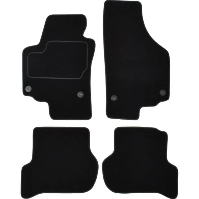 Imagem de MAMMOOTH A041 SET45 PRM 01 Conjunto de tapete chão Têxtil à frente e atrás 4 preto SEAT: Altea XL