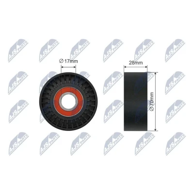 Imagem de NTY RNK BM 042 Polia Tensora BMW: 3 Touring, 1 Hatchback, Coupe