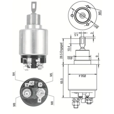 Imagem de Interruptor de solenoide, motor arranque MAGNETI MARELLI 940113050323