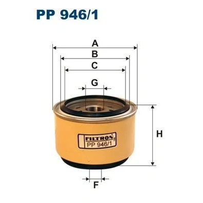 Imagem de Filtro de combustivel filtron pp946/1
