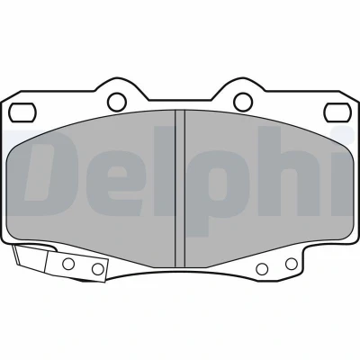 Imagem de DELPHI LP2242 Jogo de pastilhas para travão disco com avisador sonoro desgaste sem chapa anti ruído acessórios TOYOTA: HILUX 3 Pick up