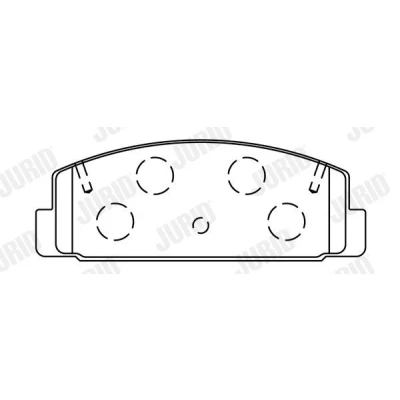 Imagem de JURID 572490J Jogo de pastilhas para travão disco não preparado indicador aviso desgaste sem acessórios MAZDA: 6 SW, Carrinha