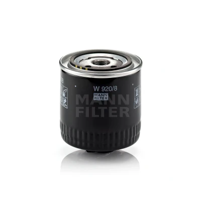 Imagem de MANN FILTER W 920/8 Filtro de óleo 3/4 16 UNF com uma válvula retenção aparafusado VOLKSWAGEN: Polo III Hatchback, Lupo / 3L
