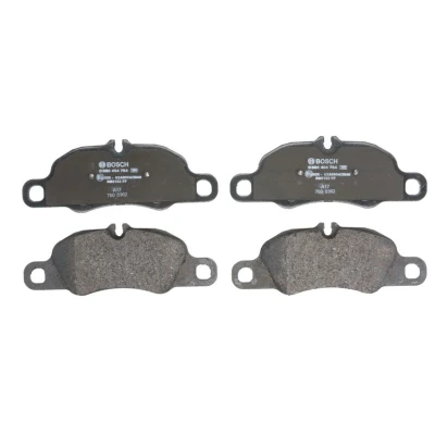 Imagem de BOSCH 0 986 494 784 Jogo de pastilhas para travão disco Baixo teor metálico com chapa anti ruído PORSCHE: 718 Cayman Coupe, 911 Cabrio, Boxster