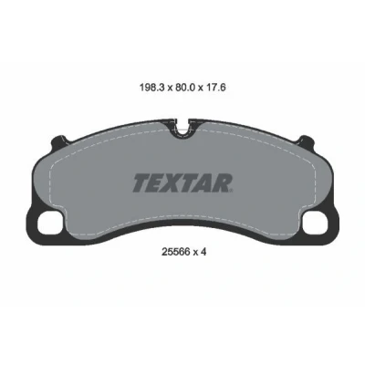 Imagem de TEXTAR 2556601 Jogo de pastilhas para travão disco incl. contacto aviso desgaste PORSCHE: 718 Cayman Coupe