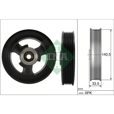 Imagem de INA 544 0149 10 Polia da Cambota 140,50