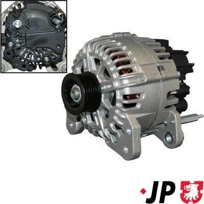 Imagem de JP GROUP 1190103400 Alternador 14V 110A VOLKSWAGEN: Polo IV Hatchback, Golf 5, Passat B6 Sedan, SEAT: Ibiza 3, 4 Sportcoupe