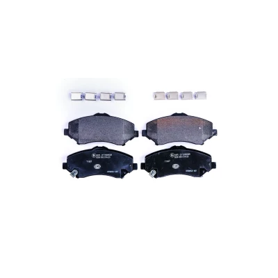 Imagem de HELLA 8DB 355 014 231 Jogo de pastilhas para travão disco com avisador sonoro desgaste DODGE: Journey MPV, JEEP: WRANGLER 3, FIAT: Freemont