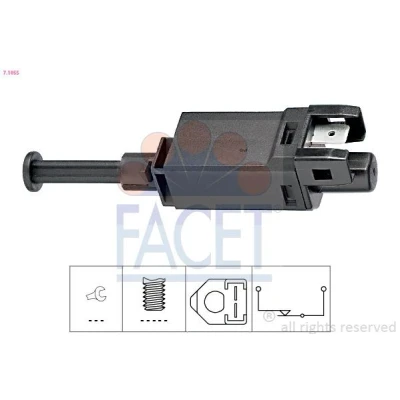 Imagem de FACET 7.1055 Interruptor de luz stop mecânico Made in Italy OE Equivalent VOLKSWAGEN: GOLF 4, Polo III Hatchback, 3