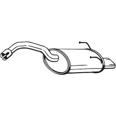 Imagem de BOSAL 148 177 Panela de escape traseira FIAT: 500 Hatchback