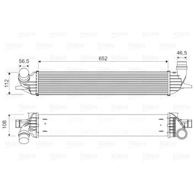 Imagem de VALEO 818330 Intercooler sem válvula de recirculação dos gases escape