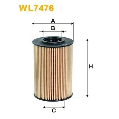 Imagem de Filtro óleo wix wl7476