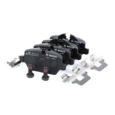 Imagem de BOSCH 0 986 494 269 Jogo de pastilhas para travão disco Baixo teor metálico com parafusos, instruções montagem BMW: 1 Hatchback, 3 Sedan