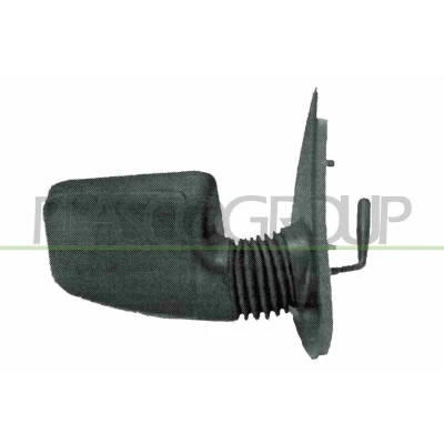 Imagem de Espelho retrovisor Prasco PG0557113 à direita preto manual ajustável pelo interior, ajuste: por cabo de aço, convexo