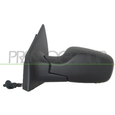 Imagem de Espelho retrovisor Prasco RN3257114P Premium esquerda preto manual ajustável pelo interior, ajuste: por cabo de aço, não esférico RENAULT: CLIO 3