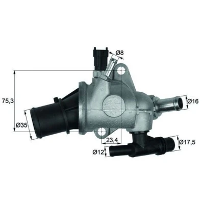 Imagem de MAHLE ORIGINAL TI 142 83 Termóstato, líquido de refrigeração ALFA ROMEO: Giulietta Hatchback, LANCIA: DELTA 3