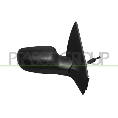 Imagem de Espelho retrovisor Prasco RN4207113P Premium à direita preto manual ajustável pelo interior, com sensor de temeperatura, ajuste: por cabo aço, conv