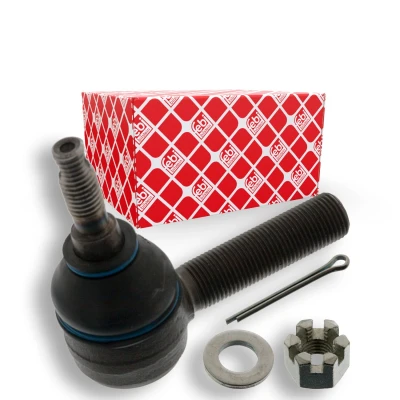 Imagem de FEBI BILSTEIN 14123 Rótula de direção ProKit Eixo dianteiro, lado esquerdo com porca castelo LAND ROVER: Discovery 1, Defender SUV