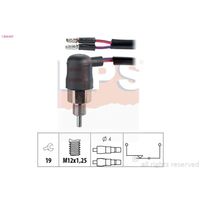 Imagem de EPS 1.860.047 Interruptor, luz de marcha atrás Made in Italy OE Equivalent MITSUBISHI: PAJERO 1 Canvas Top