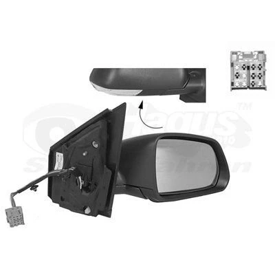 Imagem de Espelho retrovisor Van Wezel 5828808 à direita preto completo, convexo, para regulação eléctrica dos espelhos, aquecível