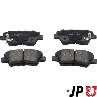 Imagem de JP GROUP 3563700910 Jogo de pastilhas para travão disco Eixo traseiro com avisador sonoro desgaste HYUNDAI: Tucson, Grandeur, i30 II Hatchback