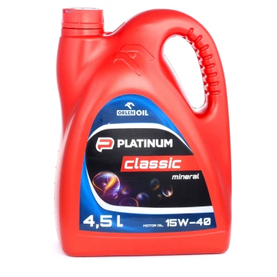 Imagem de Orlen Platinum Classic MINERAL 15W 40 4l Óleo do motor QFS411B60 MERCEDES BENZ: Classe C Sedan, 190, T modell, TOYOTA: Corolla IX Hatchback