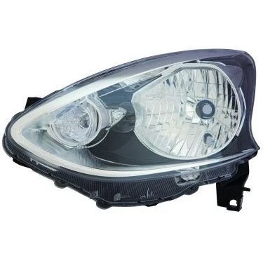 Imagem de ABAKUS 215 11G2R LDEM2 Farol Principal à direita H4, WY21W, W5W preto sem porta lâmpadas, lâmpada P43t