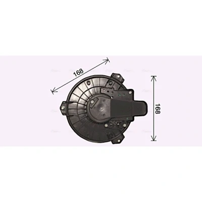 Imagem de Motor elétrico, ventilador interior AVA COOLING TO8751