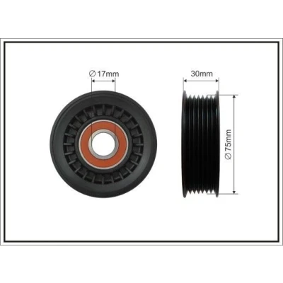 Imagem de CAFFARO 462 00 Polia de Desvio HONDA: CIVIC 8 Hatchback, FR V, ACCORD Kombi