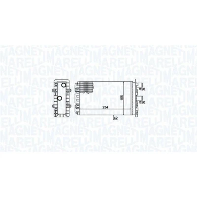 Imagem de MAGNETI MARELLI 350218475000 Radiador Quente VOLKSWAGEN: TRANSPORTER 4, 4 Bus