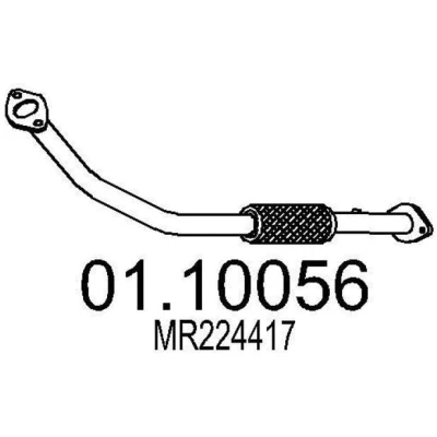 Imagem de MTS 01.10056 Tubo de escape 880 à frente para a panela central