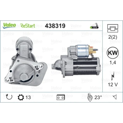 Imagem de VALEO 438319 Motor de arranque 12 1,4 13 NEW STOP&amp;START ORIGINAL PART RENAULT: Kangoo II Express, GRAND SCENIC 3, Clio 4, DACIA: LOGAN 2, Duster
