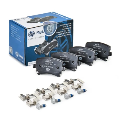 Imagem de HELLA 8DB 355 010 601 Jogo de pastilhas para travão disco VOLKSWAGEN: GOLF 5, 6, Scirocco III, AUDI: A3 Hatchback, Sportback, A4 B7 Avant