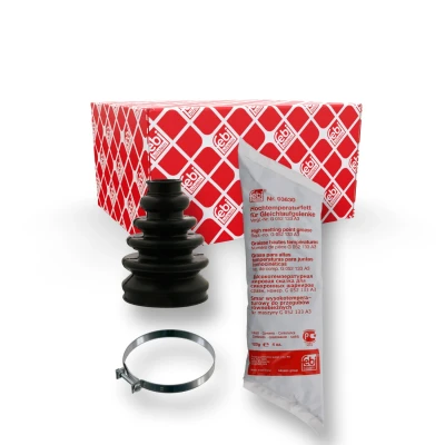 Imagem de FEBI BILSTEIN 38341 Fole de Transmissão Eixo dianteiro, do lado da caixa velocidades Borracha VOLKSWAGEN: Golf 4, Polo IV Hatchback, Bora Sedan