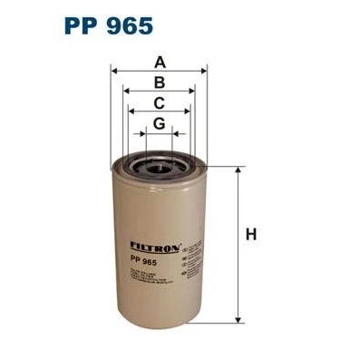 Imagem de FILTRON PP 965 Filtro de Combustível aparafusado