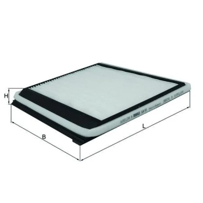 Imagem de MAHLE ORIGINAL LA 41 Filtro, ar do habitáculo Filtro de partículas 227,5mm 218mm 19,0mm RENAULT: Scénic 1, Megane Scenic