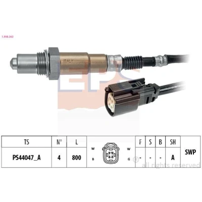 Imagem de EPS 1.998.363 Sonda lambda Made in Italy OE Equivalent com aquecimento, plana, Rosca pré lubrificada 4 FORD: FIESTA 6, Ecosport Mk2