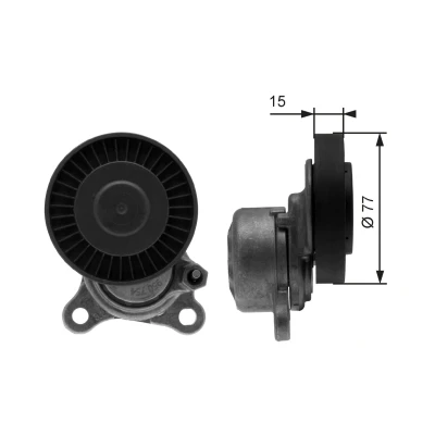 Imagem de GATES FleetRunner Micro V Kit T38441 Polia Tensora ROVER: 25 Hatchback, LAND Freelander I SUV