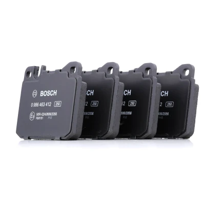Imagem de BOSCH 0 986 463 412 Jogo de pastilhas para travão disco Baixo teor metálico com chapa anti ruído MERCEDES BENZ: W123 Sedan, Coupe