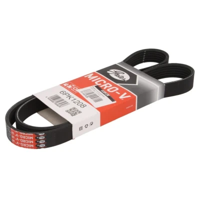 Imagem de GATES 6PK1208 Correia trapezoidal estriada 1208 6 Poliéster, EPDM (borracha de etileno propileno dieno)