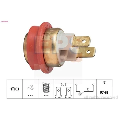 Imagem de EPS 1.850.093 Interruptor de temperatura, ventilador do radiador Made in Italy OE Equivalent