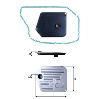 Imagem de MAHLE ORIGINAL HX 268D Filtro de Transmissão com junta AUDI: A6 C6 Sedan