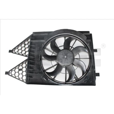 Imagem de TYC 837 0054 ventilador de radiador 400 250 com estrutura do (caixilho) VOLKSWAGEN: Polo V Hatchback, SKODA: Fabia III Carrinha
