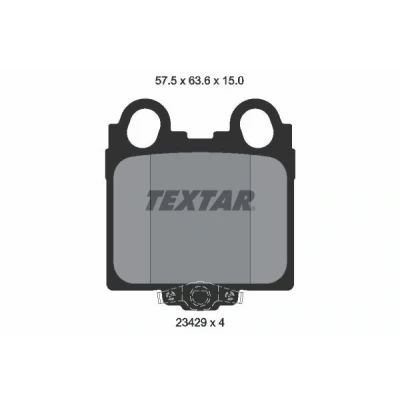 Imagem de TEXTAR 2342901 Jogo de pastilhas para travão disco com avisador sonoro desgaste LEXUS: IS I Sedan, GS II, SC II Cabrio
