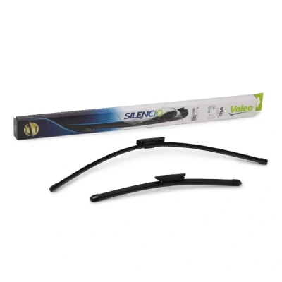 Imagem de Escova do limpa vidros Valeo Silencio X.trm, Flat Blade Set 574653 à frente Sem armação Montagem com baioneta RENAULT: LAGUNA 3