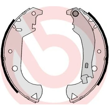 Imagem de BREMBO S 23 524 Maxilas de travão 229 42 com alavanca do mão FIAT: Strada Pick up, Doblo I Cargo, Carrinha