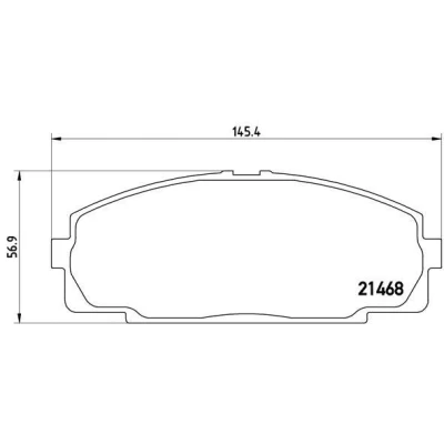 Imagem de BREMBO P 83 092 Jogo de pastilhas para travão disco excl. contacto aviso desgaste sem acessórios TOYOTA: Hiace 4 Bus