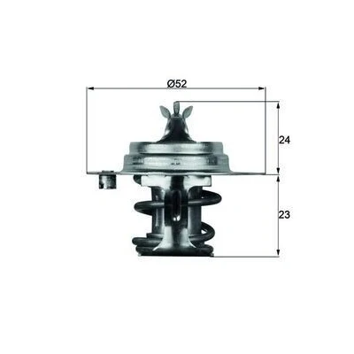 Imagem de MAHLE ORIGINAL TX 7 83D Termóstato, líquido de refrigeração 83 52 com junta MAZDA: FAMILIA 5, 4, SUZUKI: Grand Vitara 1 SUV, SJ 413