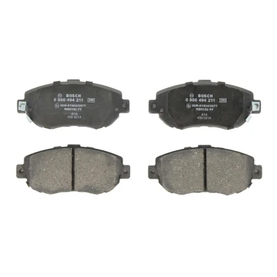 Imagem de BOSCH 0 986 494 211 Jogo de pastilhas para travão disco Baixo teor metálico com avisador sonoro desgaste chapa anti ruído LEXUS: IS I Sedan